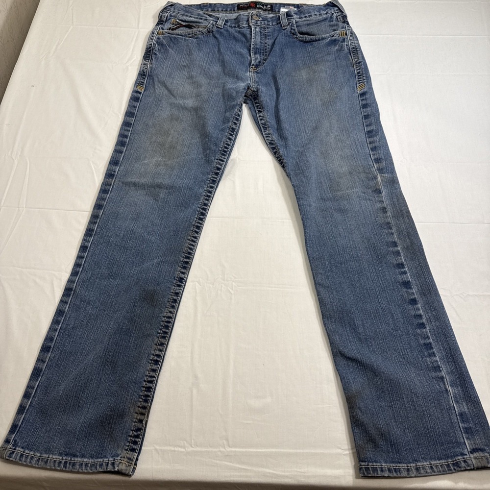 JEANS STRAIGHT Ariat FR M7MEN 38X34  Cat2 SlimFlame Resistant Stretch Work Wear